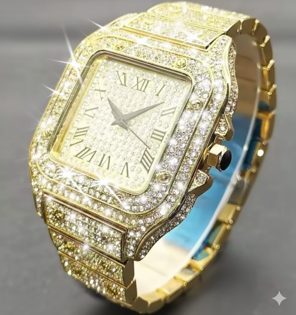 Gold Watch – Altın Renk Lüks Kadın Kol Saati